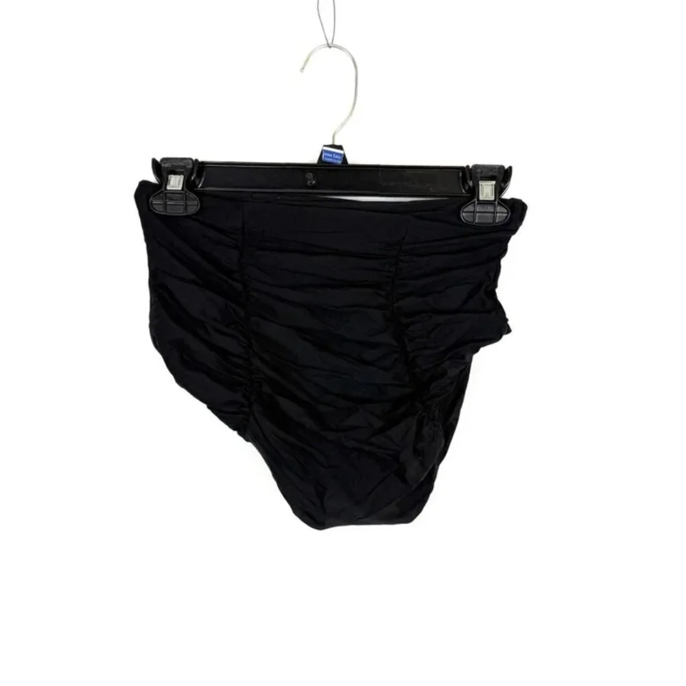 Becca Women’s Black High Rise Bikini Bottom Size M